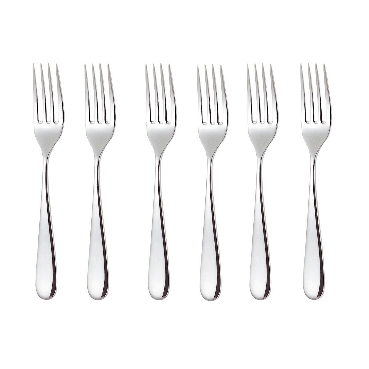 B-Ware Alessi Nuovo Milano Tafelgabel 6tlg. Edelstahl Glänzend Poliert L 19,5cm Besteck - 396407