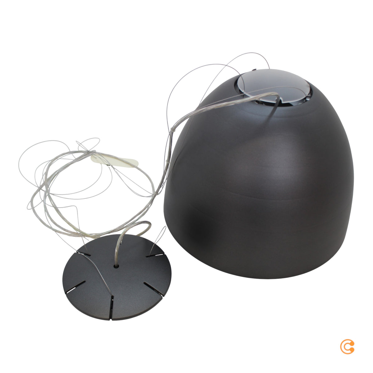 Nur Mini Hängeleuchte Hängelampe Leuchte Lampe Licht 36,6cm anthrazit - 8052993020284