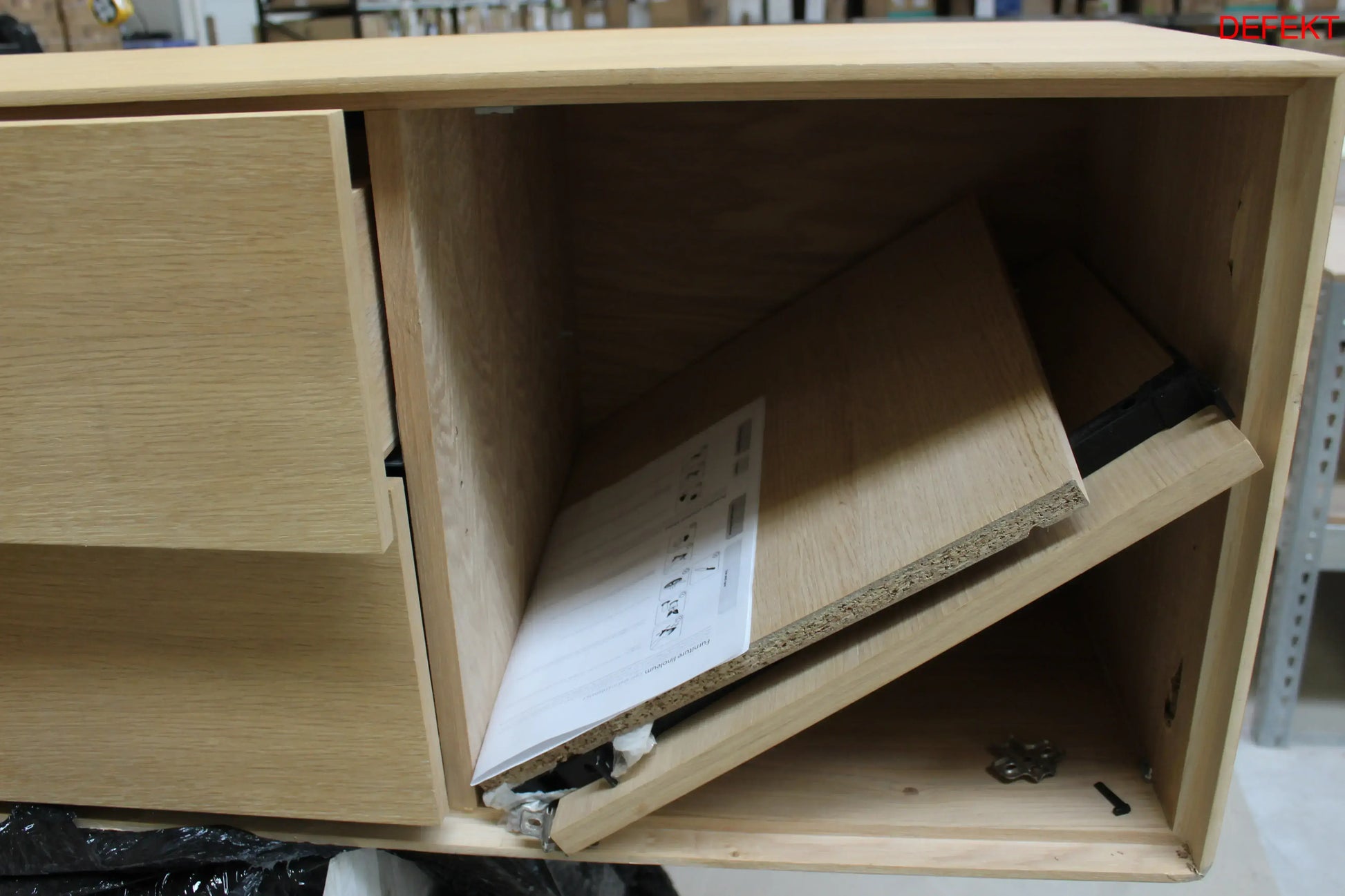 D-Ware Nuuck Nuury Sideboard Kommode Anrichte Schrank 70 X 183 Cm Eiche Defektware - 8720365961007