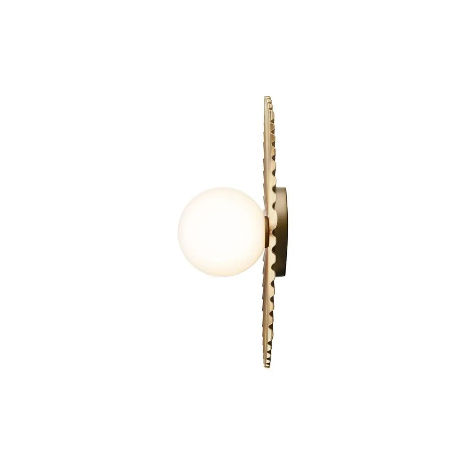 B-Ware Nuura Wandlampe Wandleuchte Liila Muuse Gold Opal Glas Metall ø 42 Cm G9 Led - 5713839008455
