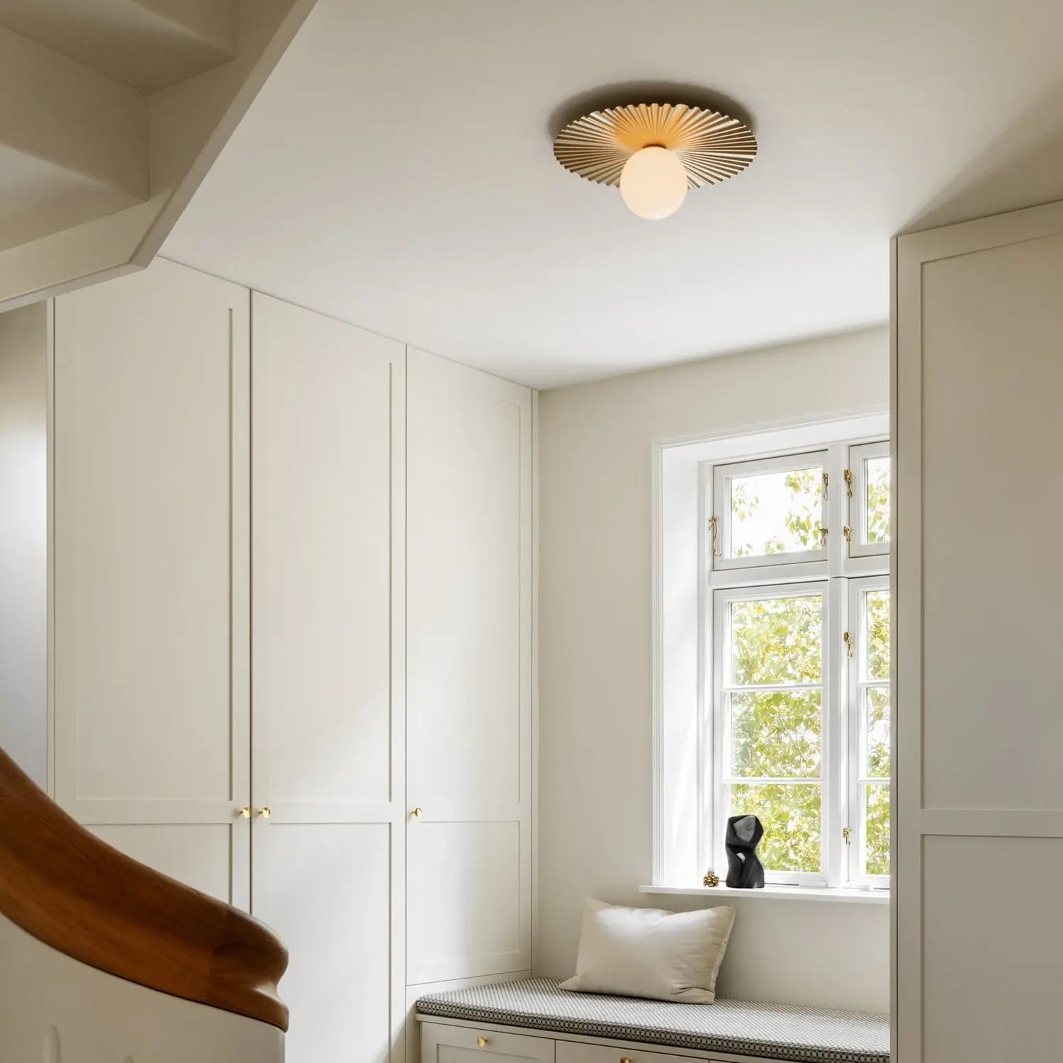 B-Ware Nuura Wandlampe Wandleuchte Liila Muuse Gold Opal Glas Metall ø 42 Cm G9 Led - 5713839008455