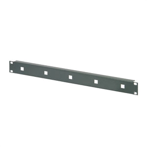 B-Ware N Vent Schroff Frontplatte Blende ösen Kabelführung Ral 7021 Alu 482,6x43,6x2,5mm