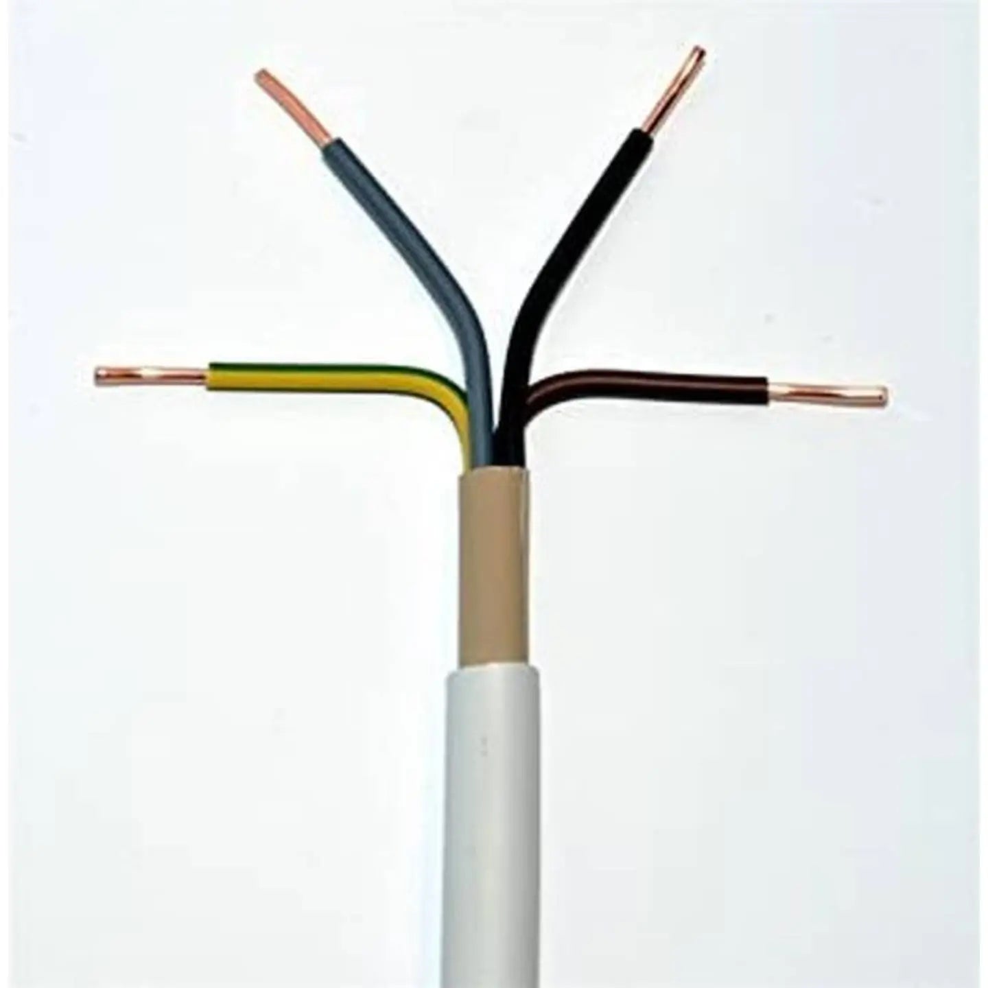 B-Ware Mantelleitung Installationskabel Nym Leitung Eca Pvc Grau 4x1 5 Kupfer 100 Meter - 2050009579227