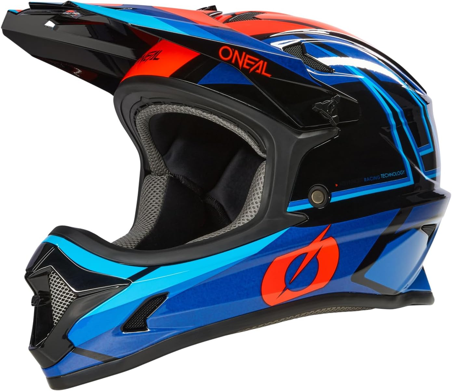 O'neal Downhill Mtb Helm Fahrradhelm Sonus Split V.23 Blau/Rot Größe S B-Ware - 4046068615158