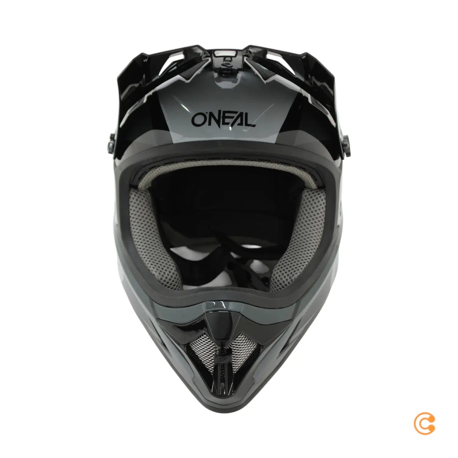B-Ware O'neal Sonus Helm Kopfschutz Fahrradhelm Split Schwarz Grau M 57/58 Cm