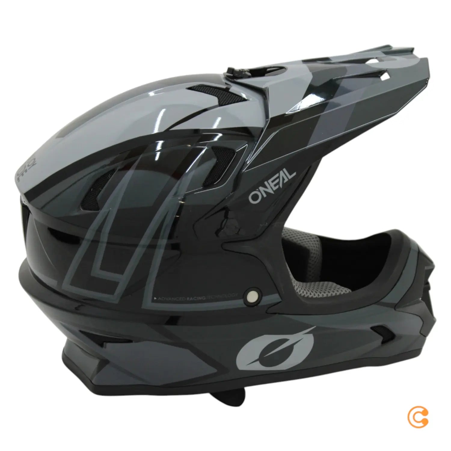 B-Ware O'neal Sonus Helm Kopfschutz Fahrradhelm Split Schwarz Grau M 57/58 Cm