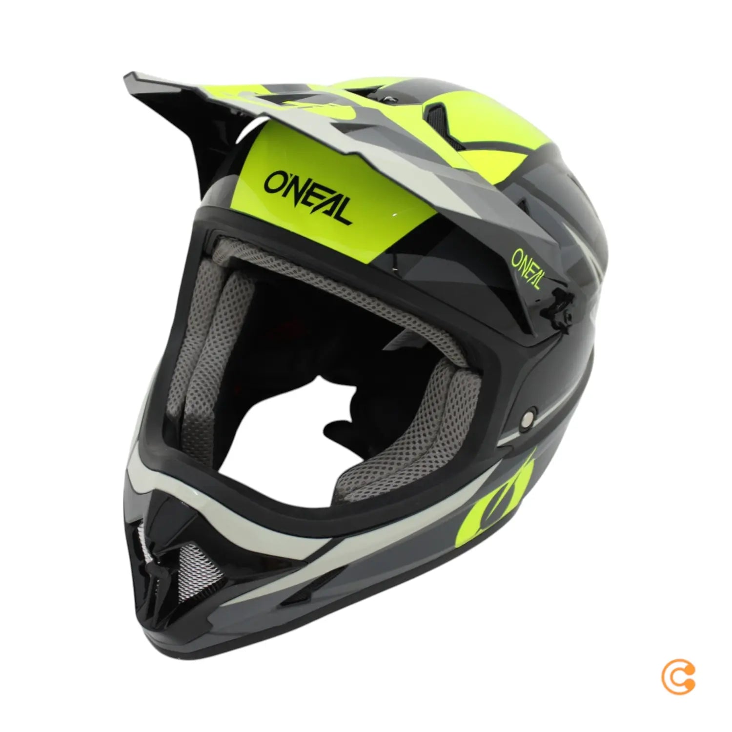 B-Ware O’neal Fahrradhelm Helm Kinder Mtb Downhill Schwarz Neongelb Größe M 48 50 Cm