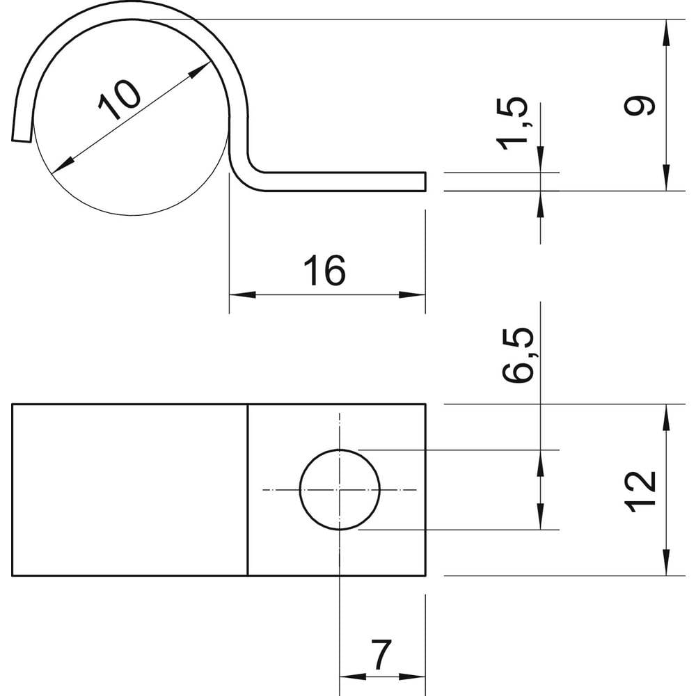 Obo Bettermann Befestigungsschelle Schelle 1009079 Metall 100 Stück B-Ware - 4012195007753