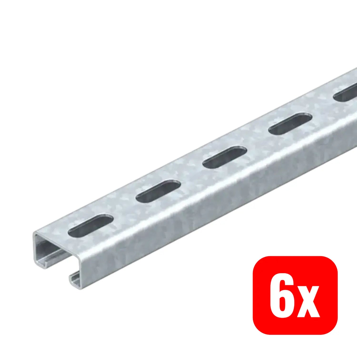 B-Ware Obo Bettermann Profilschiene Montageschiene 200x41x21 Mm Stahl C Profil 6 Stück - 4012196471119