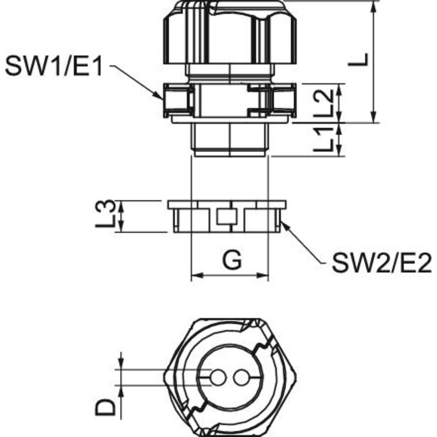 B-Ware Obo Bettermann 2024956 Kabelverschraubung 1.5 Mm Kunststoff Lichtgrau Schraube - 4012196536825
