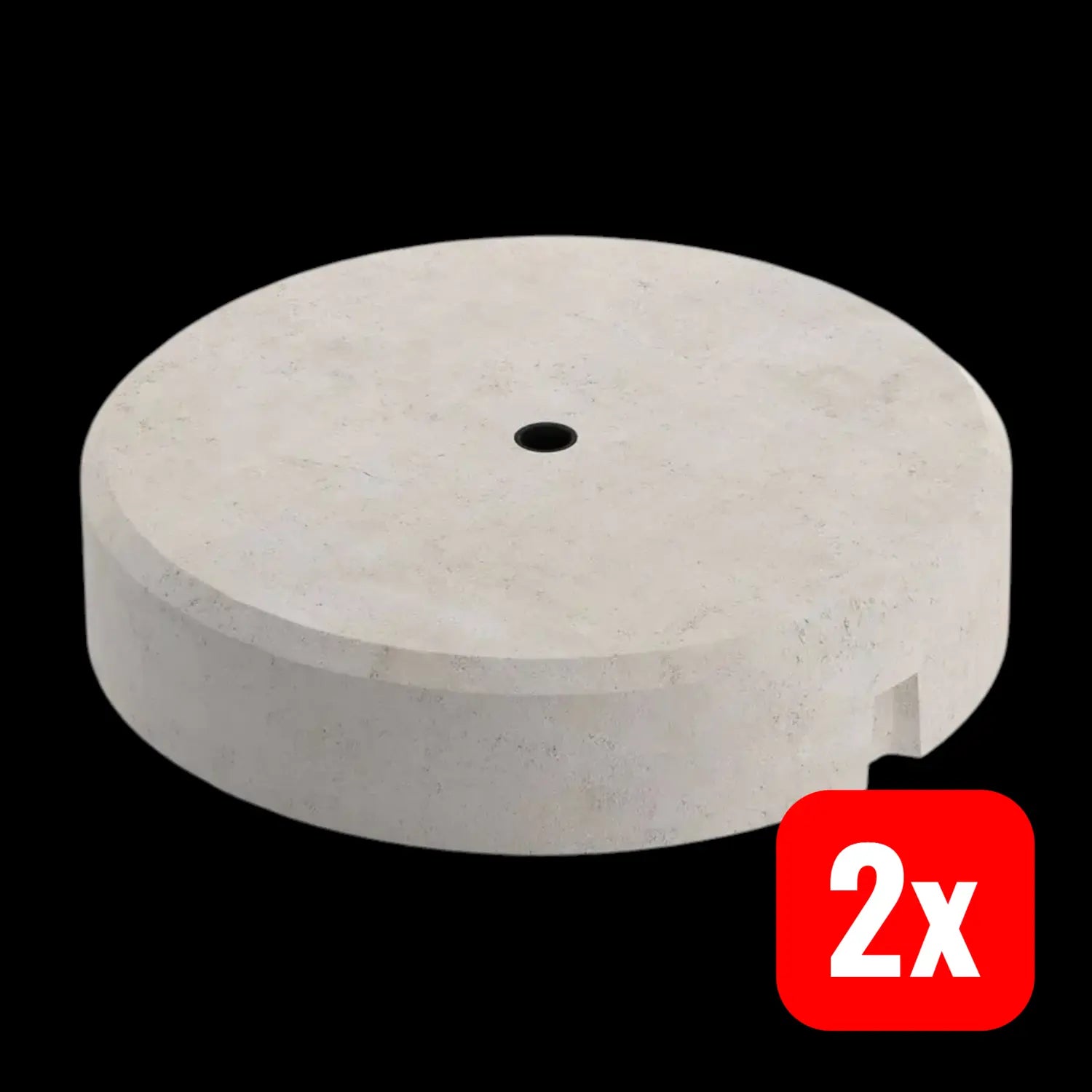 B-Ware Obo Bettermann Fang Fix Standfuß Sockel Ständer Beton Sonnenschirm 10 Kg 2 Stück - 4012195070078