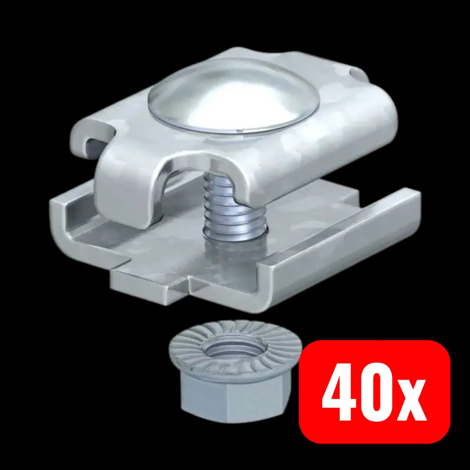 B-Ware Obo Bettermann Verbindungselement 6016596 Verbinder Metall Gitterrinne 40 Stück - 4012196198269