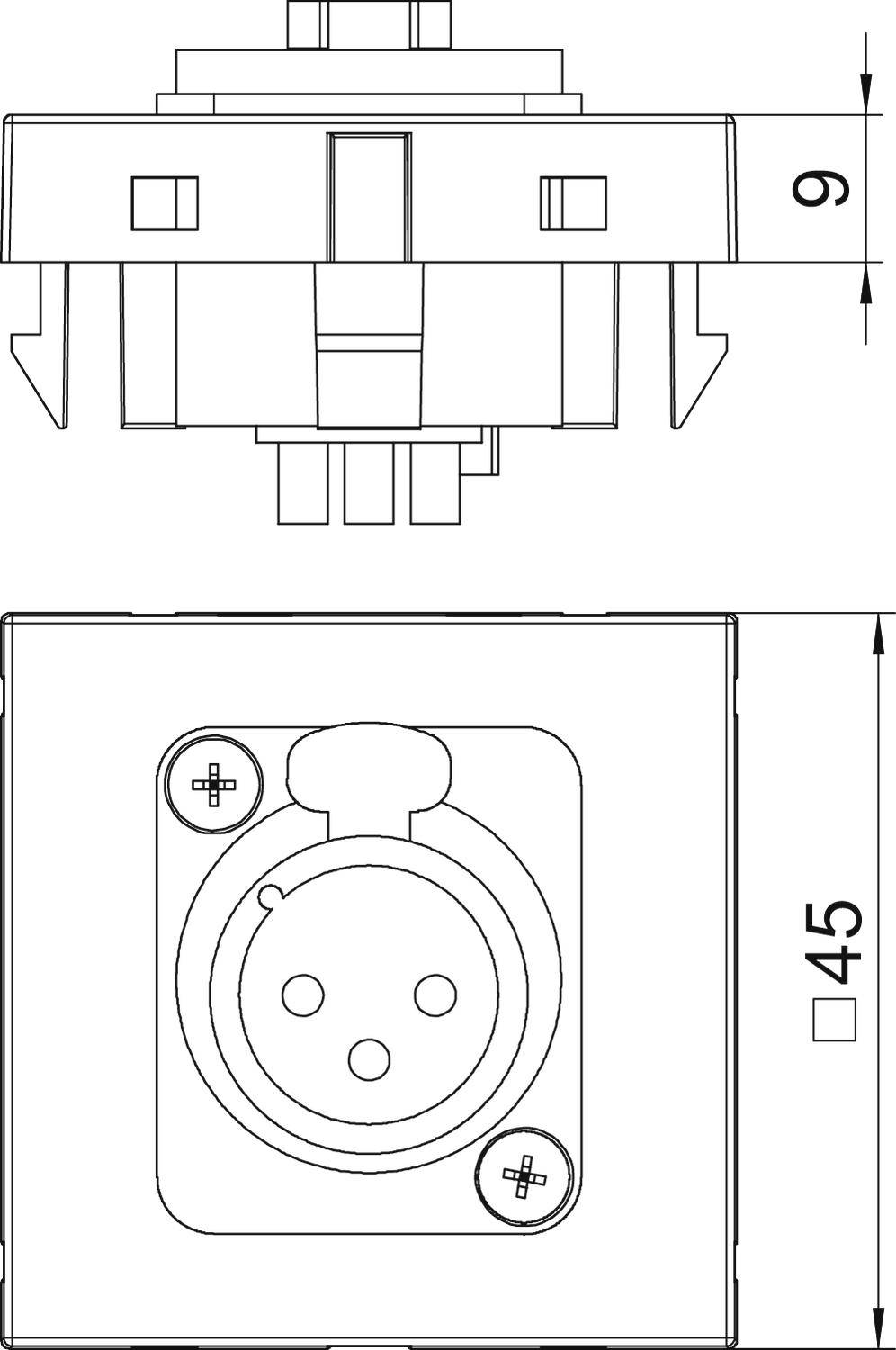 Obo Bettermann Abdeckung Multimediaträger Blende Grau 45 X 45 X 9 Mm 1 St B-Ware - 4012195899877