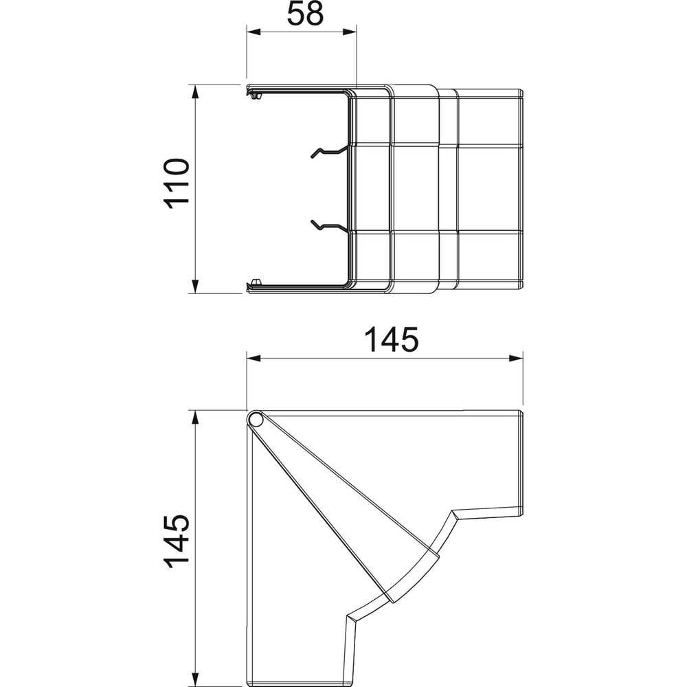 B-Ware Obo Bettermann Montagezubehör Zubehör 6113070 Reinweiß Weiß 2 Stück - 4012196472468