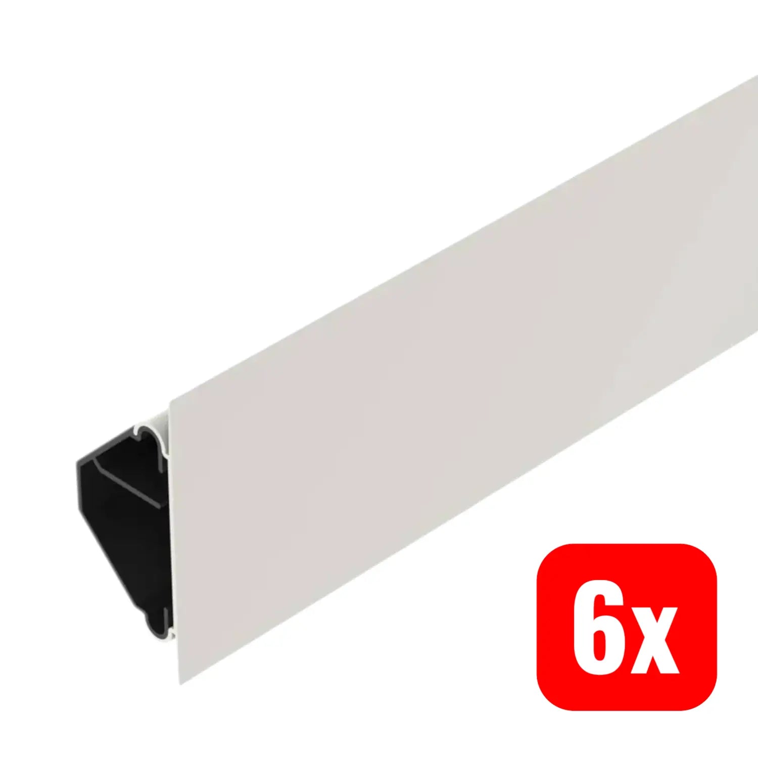 B-Ware Obo Bettermann Kabelkanal Kabelschacht Kunststoff Weiß 2000 X 80 X 50 Mm 6 Stück - 4012196723256