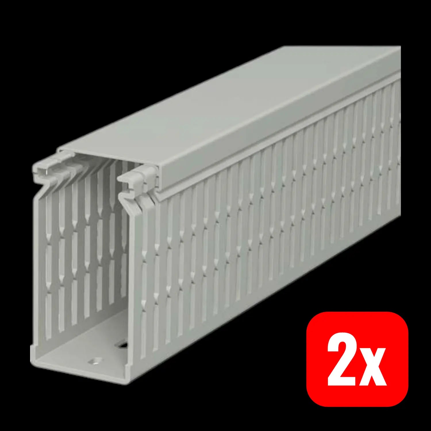 B-Ware Obo Bettermann 6178227 Verdrahtungskanal Kabelkanal Kanal Steingrau 2 Stück - 4012196005932