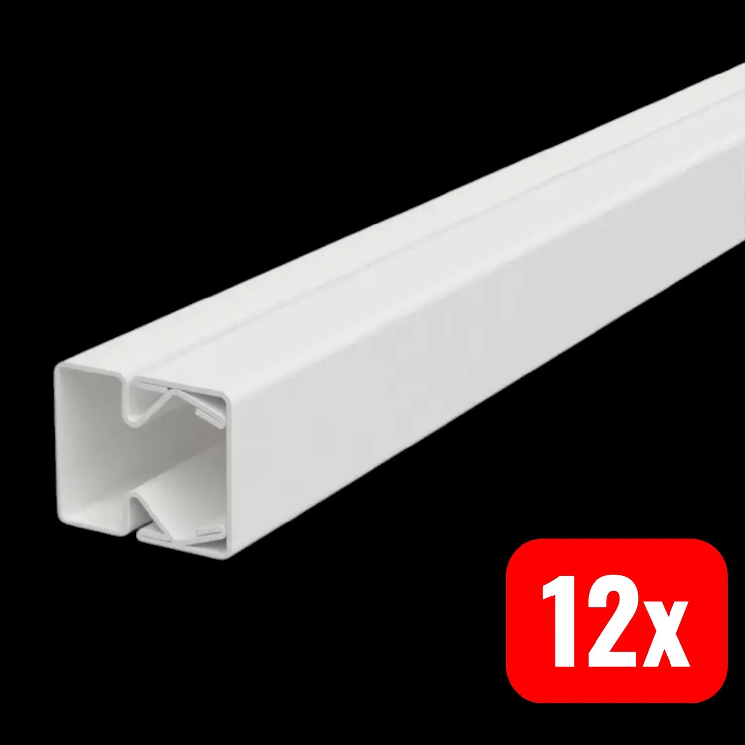 B-Ware Obo Bettermann Kabelkanal Kabelrinne Installationskanal 2000x20x20mm 12 Stück - 4012196651795