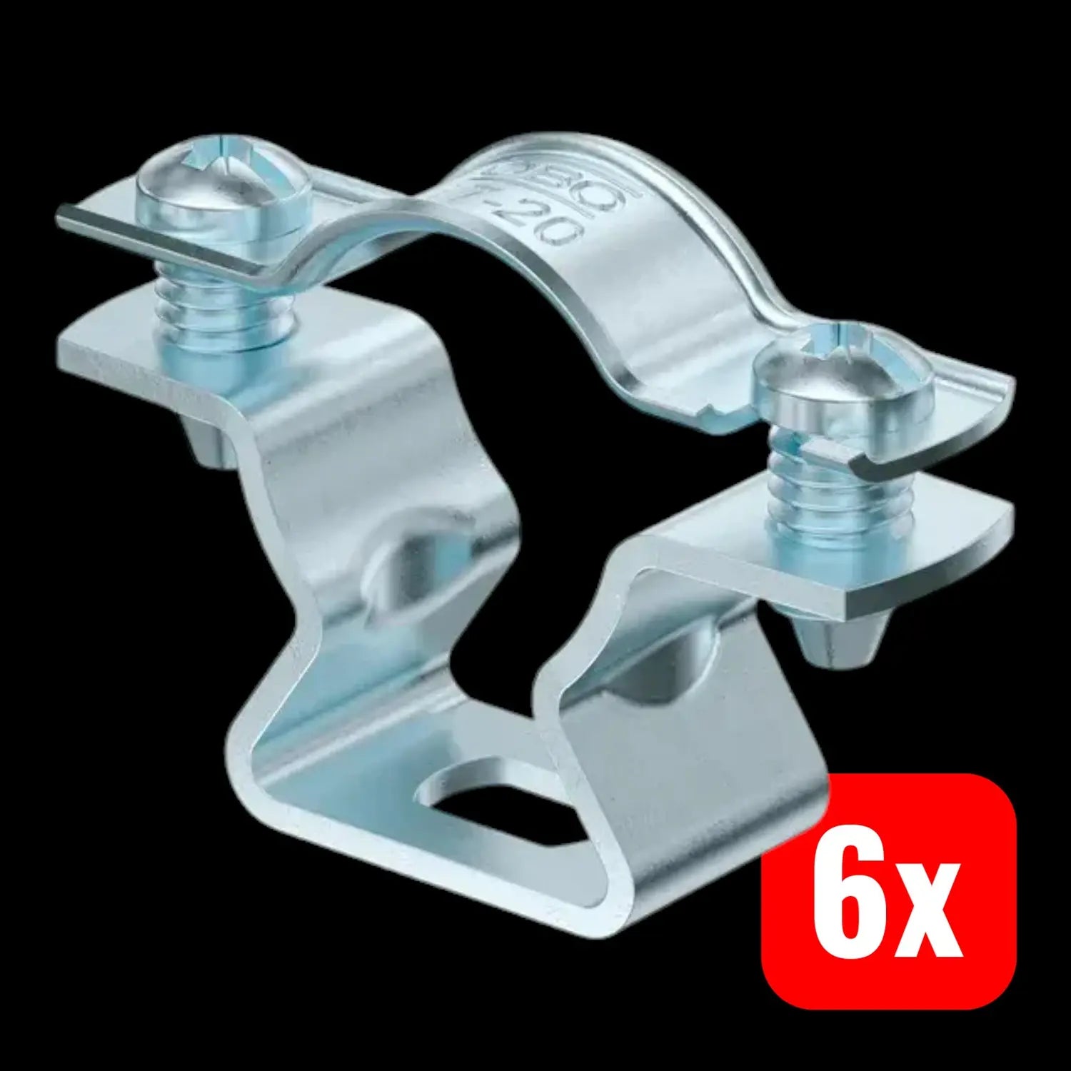 B-Ware Obo Bettermann Abstandsklemme Klemme Mit Bohrung Stahl Asl 733 20 G 6 Sets - 4012196604647