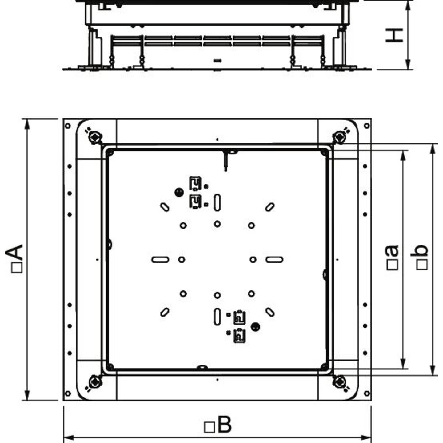 B-Ware Obo Bettermann Uzd Zug  Und Abzweigdose Dose Unterflur Installationssystem - 4012195431671