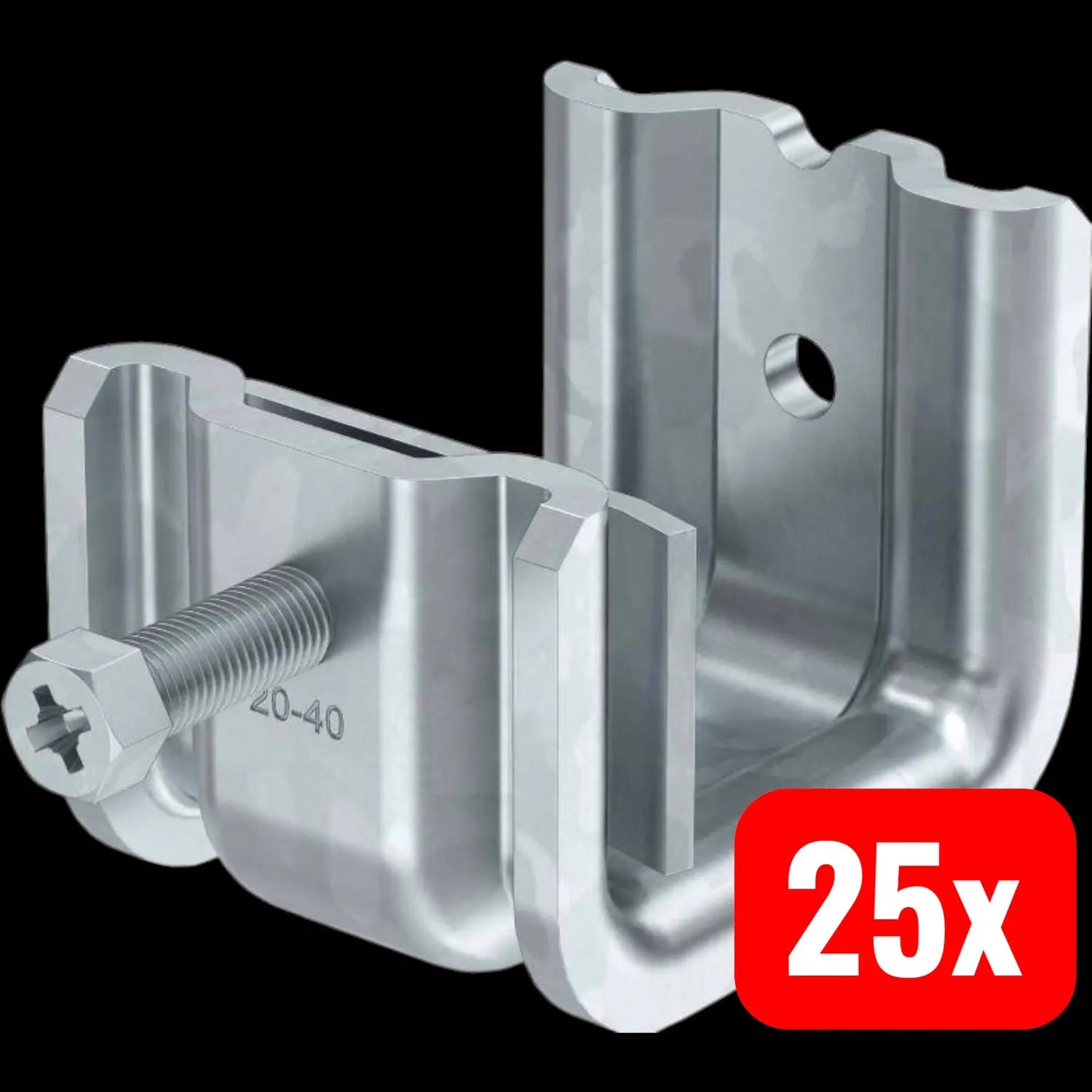 B-Ware Obo Bettermann 1486288 Trägerklammer 25 St. Elektroinstallation Kabel 25 Stück - 4012196342204