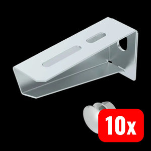 B-Ware Obo Bettermann Wandhalter Ausleger Verbinder Stahl Metall Mit Schraube 10 Stück