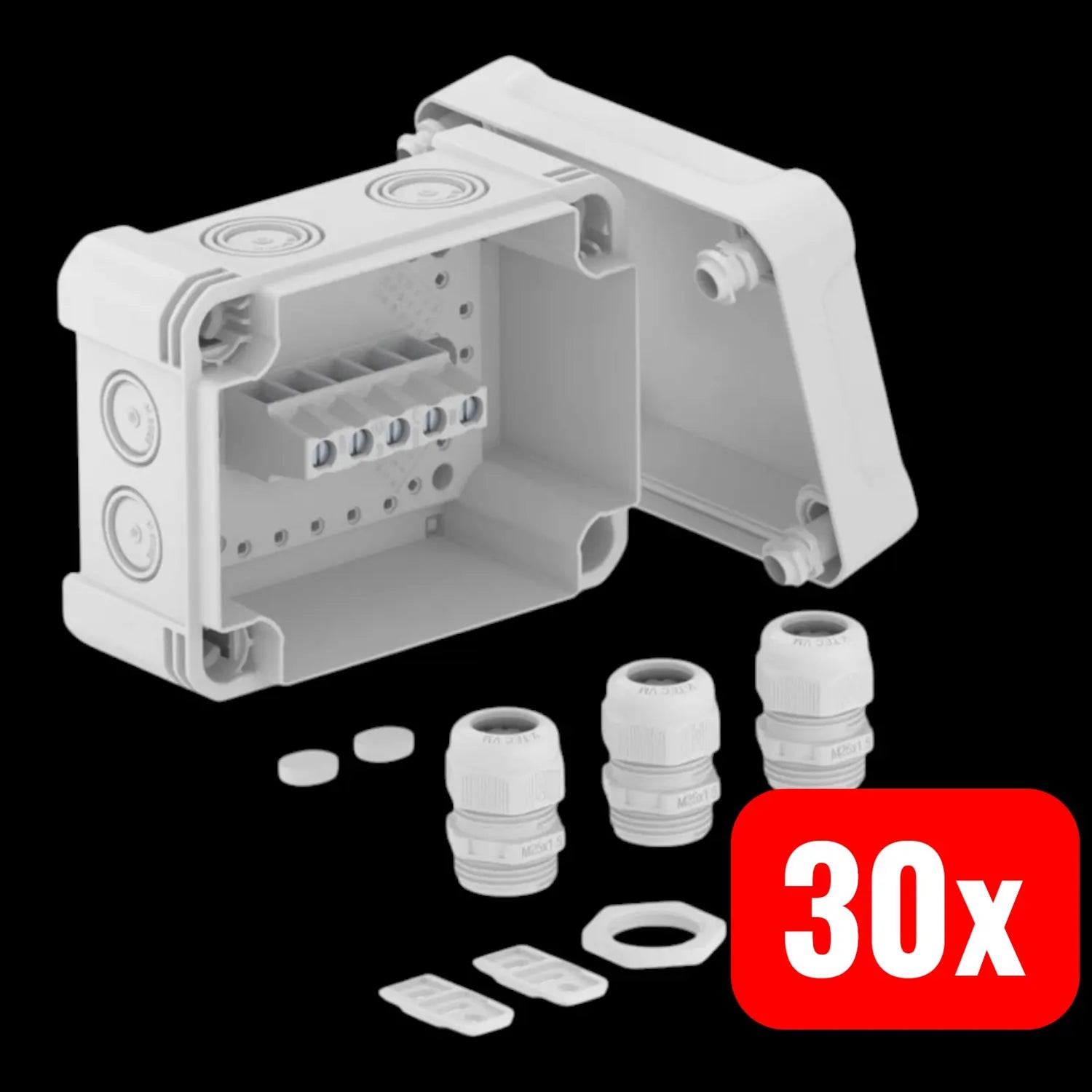 B-Ware Obo Bettermann X06 T G M25  Abzweigdose Verteilerkasten 30 Stück - 4012196617623