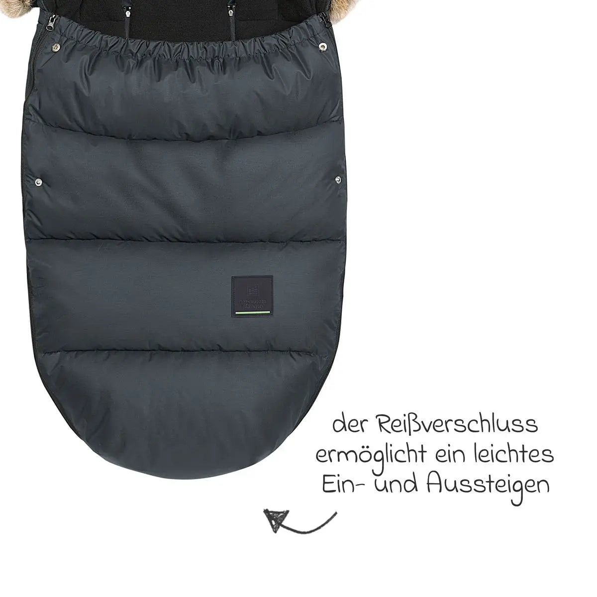 B-Ware Odenwälder Fußsack Babyschlafsack Marlon Kinderwagen Anthrazit 24 - 4005226236789