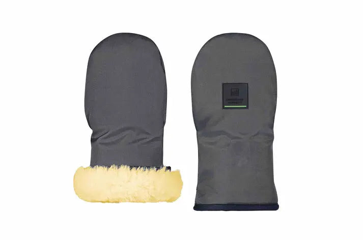 B-Ware Odenwälder Lammfell Muffolo Handwärmer Kinderwagen Anthrazit 24 Fußsack - 4005226236499