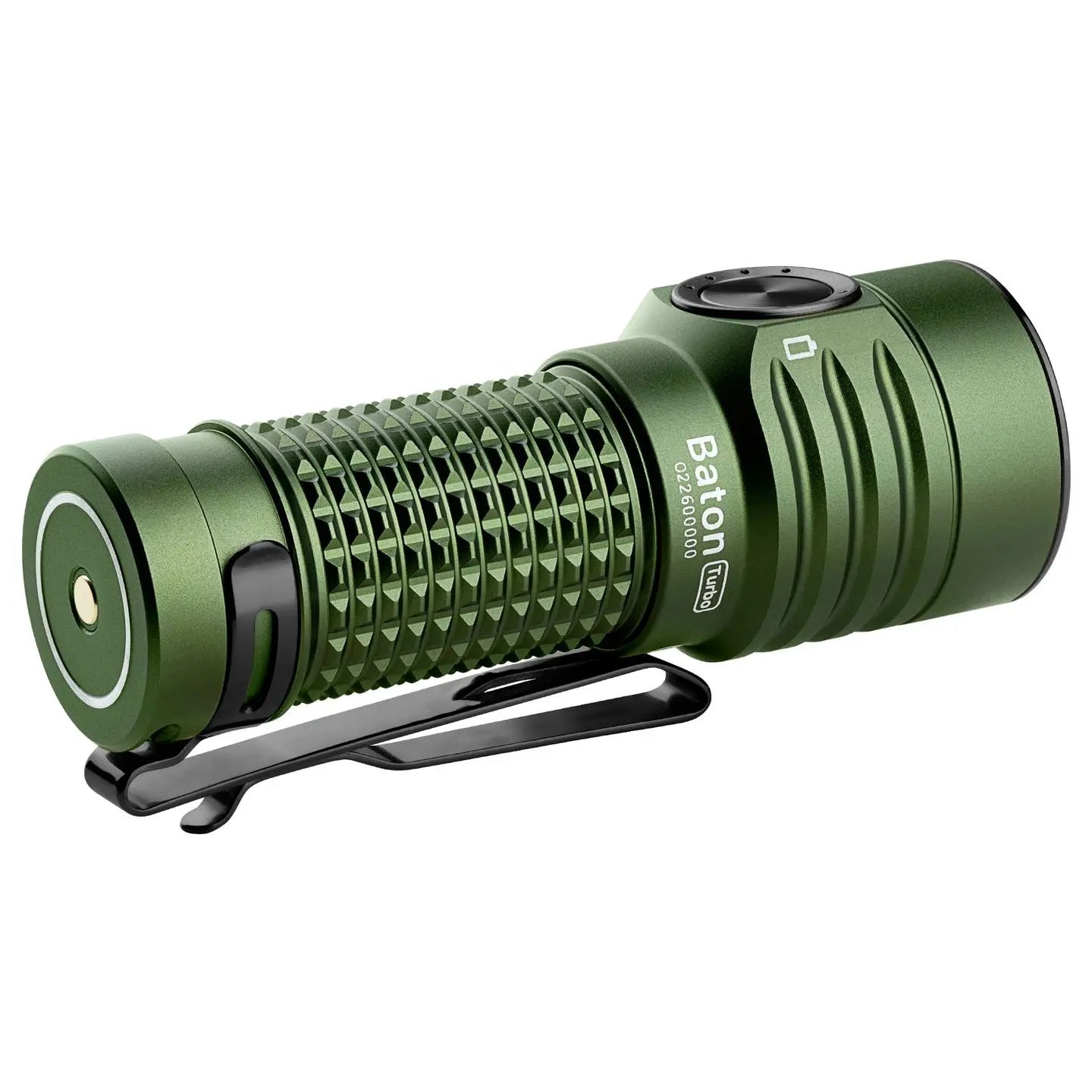 B-Ware Olight Taschenlampe Lampe Baton Turbo Led Akku Grün Outdoor Clip Magnet