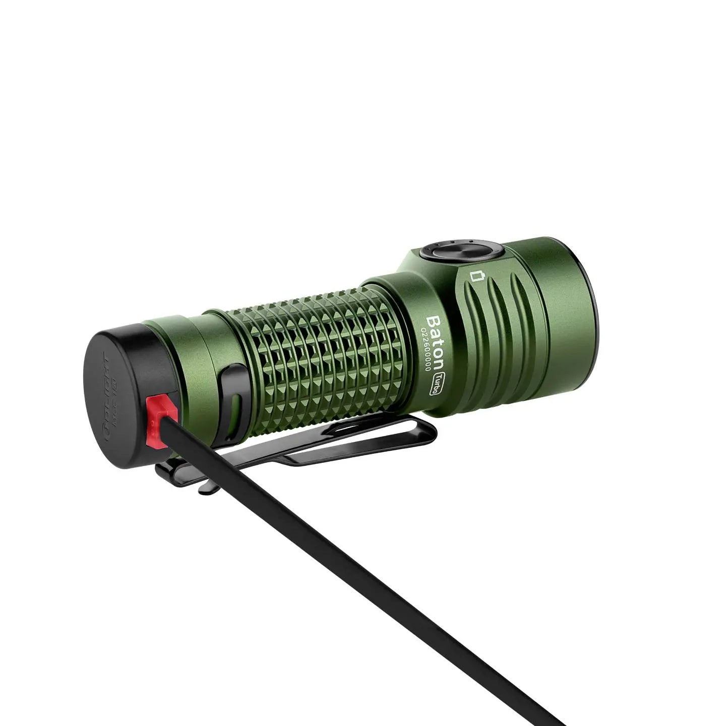 B-Ware Olight Taschenlampe Lampe Baton Turbo Led Akku Grün Outdoor Clip Magnet