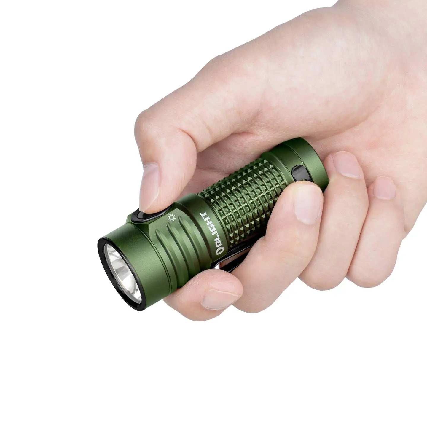 B-Ware Olight Taschenlampe Lampe Baton Turbo Led Akku Grün Outdoor Clip Magnet