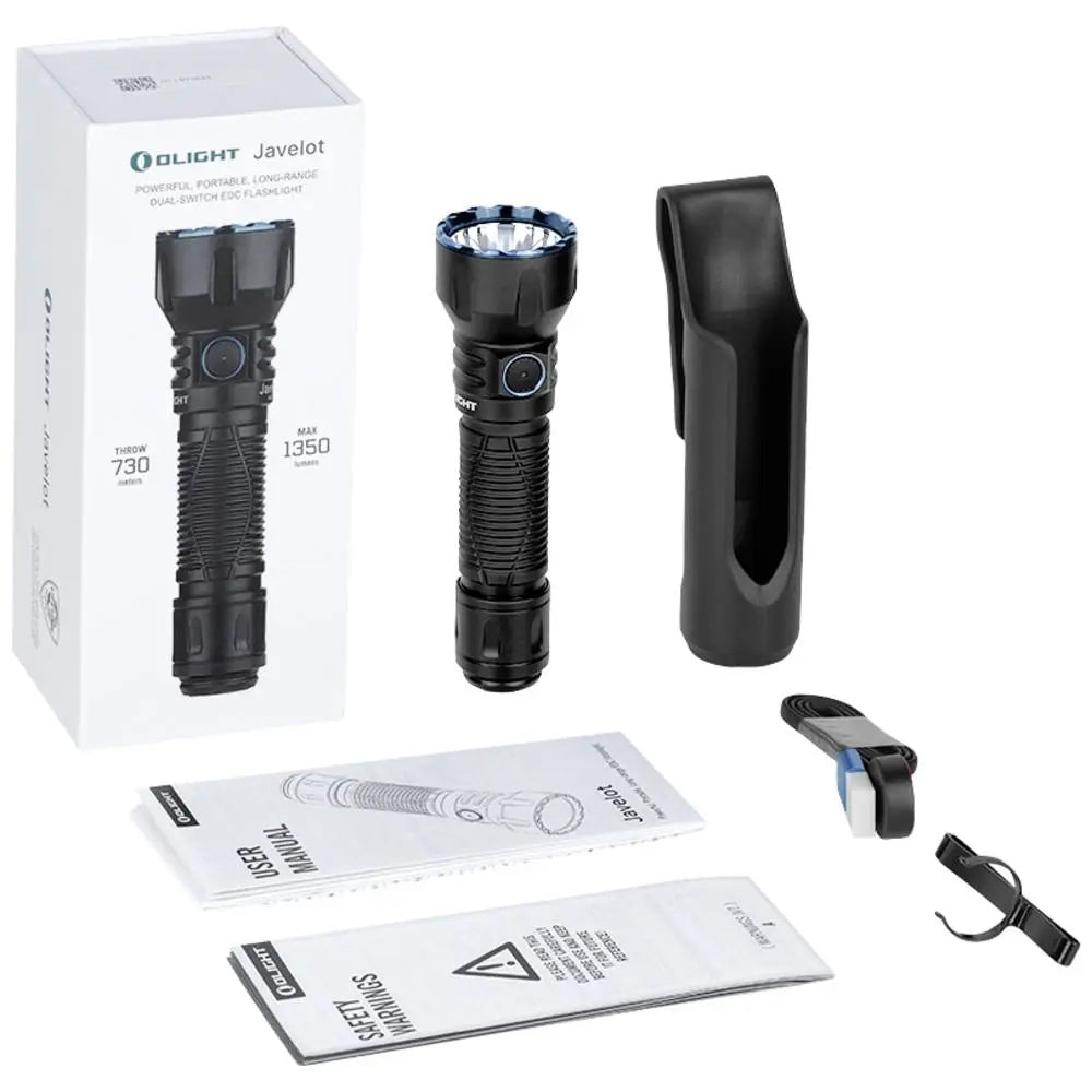 B-Ware Olight Taschenlampe Lampe Javelot Led Edc Akkubetrieben Schwarz 1350 Lm 197 G - 6975498003687