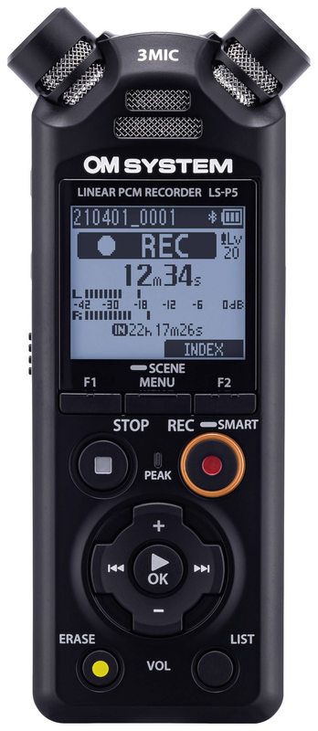Om System Audiorecorder Mobilrecorder Ls P5 Linear Pcm Schwarz 96k Hz Bluetooth   B-Ware - 4545350053659