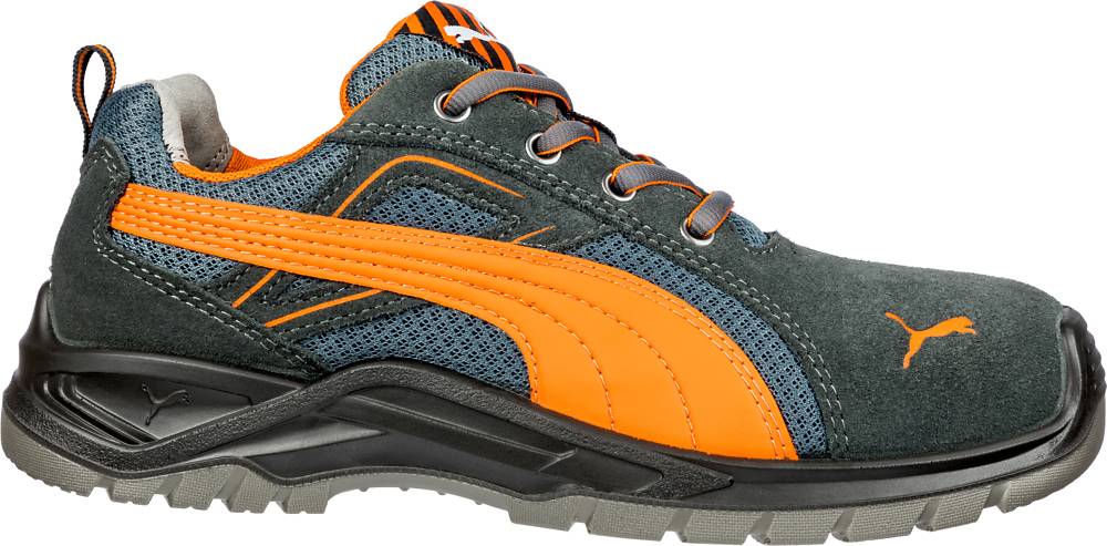 Puma OMNI ORANGE LOW Sicherheitsschuh S1P grau/orange Gr. 42 Schuhe Fußschutz - 4051428064019