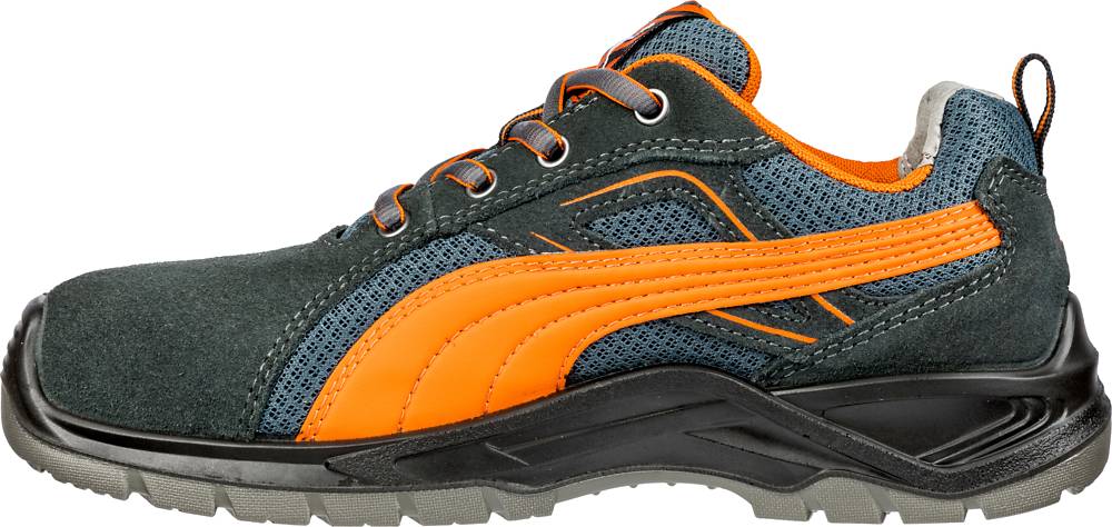 Puma OMNI ORANGE LOW Sicherheitsschuh S1P grau/orange Gr. 42 Schuhe Fußschutz - 4051428064019