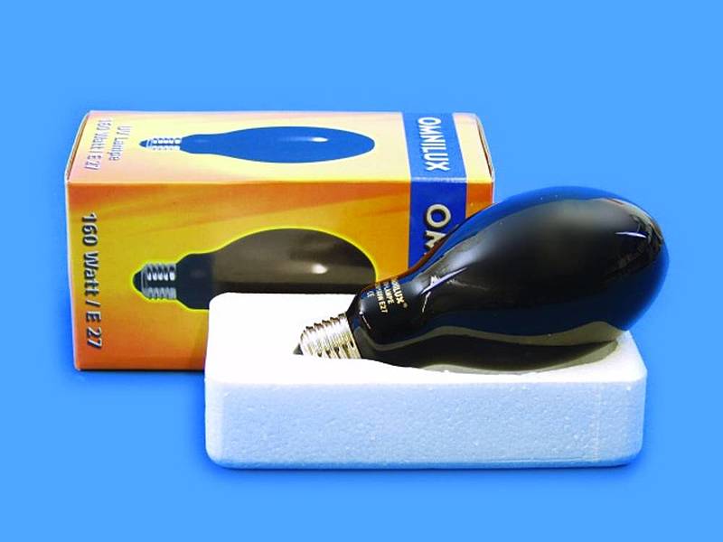 B-Ware Omnilux Uv Lampe E27 160 W Schwarzlichteffekt Spezialleuchtmittel 2 Stück - 4026397097733