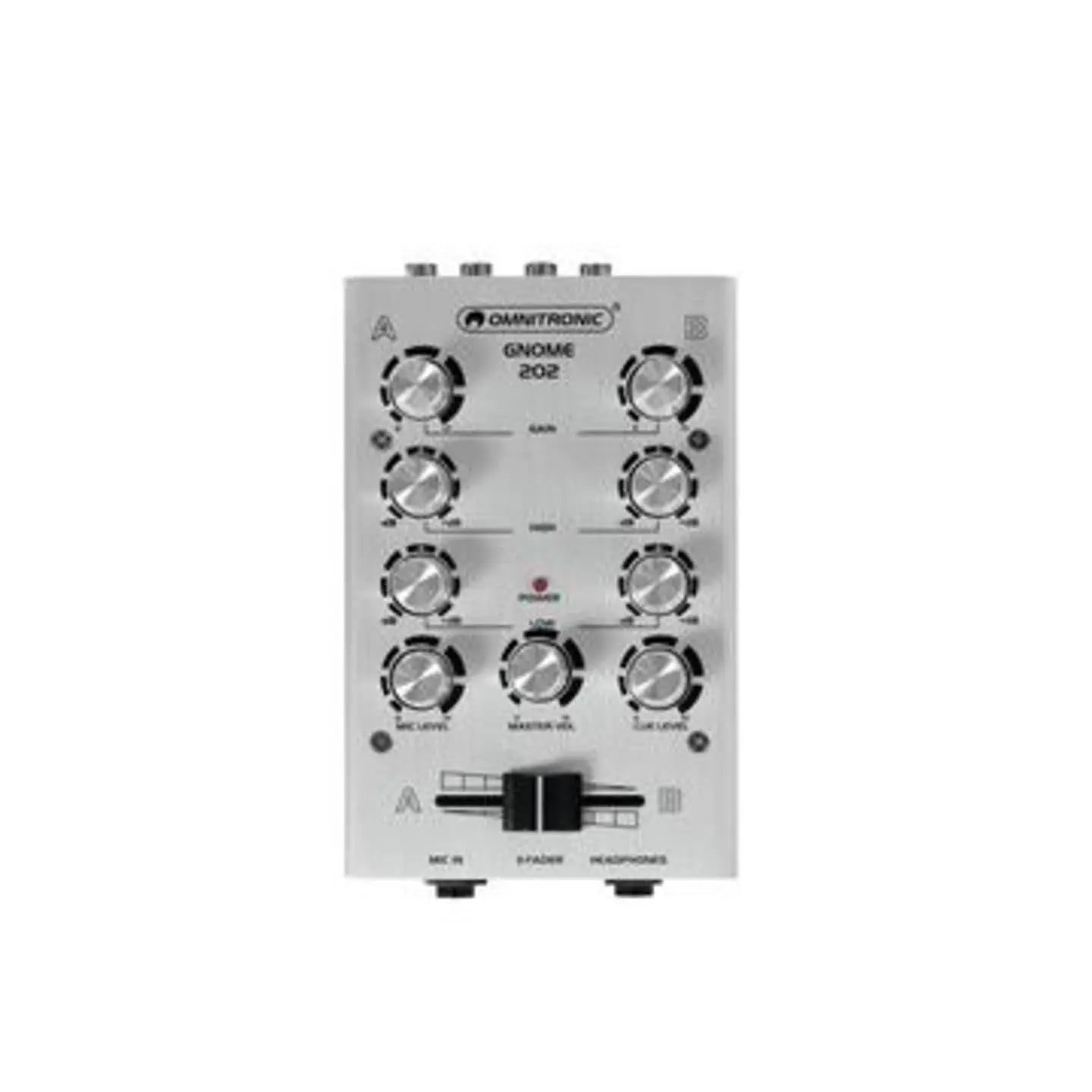 B-Ware Omnitronic Gnome 202 Mini Mixer Silber 2 Kanal Dj Mixer Im Miniaturformat Mixer - 4026397514100
