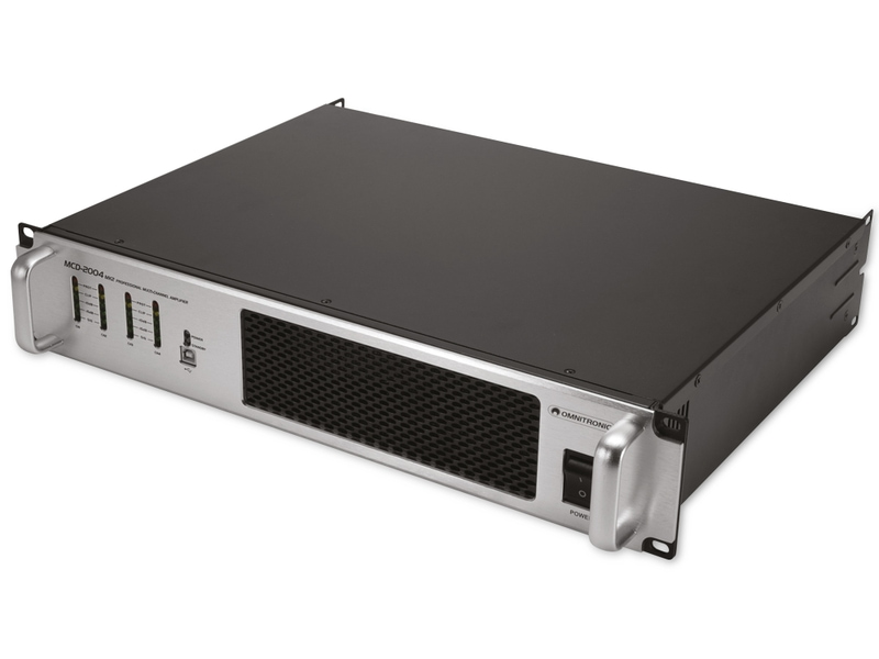 Omnitronic Installationsendstufe Endstufe Pa Verstärker Limiter 4 Kanal Schwarz  B-Ware - 4026397700206