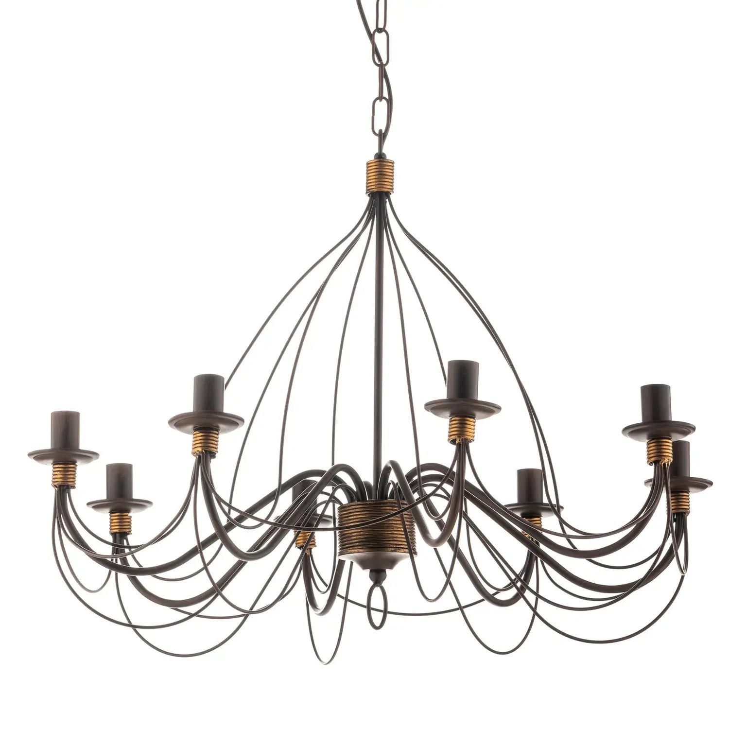 B-Ware Onli Kronleuchter Deckenleuchte Fiamma Marrone Eisen Bronze 8 Flg Siehe Text - 8030626515925