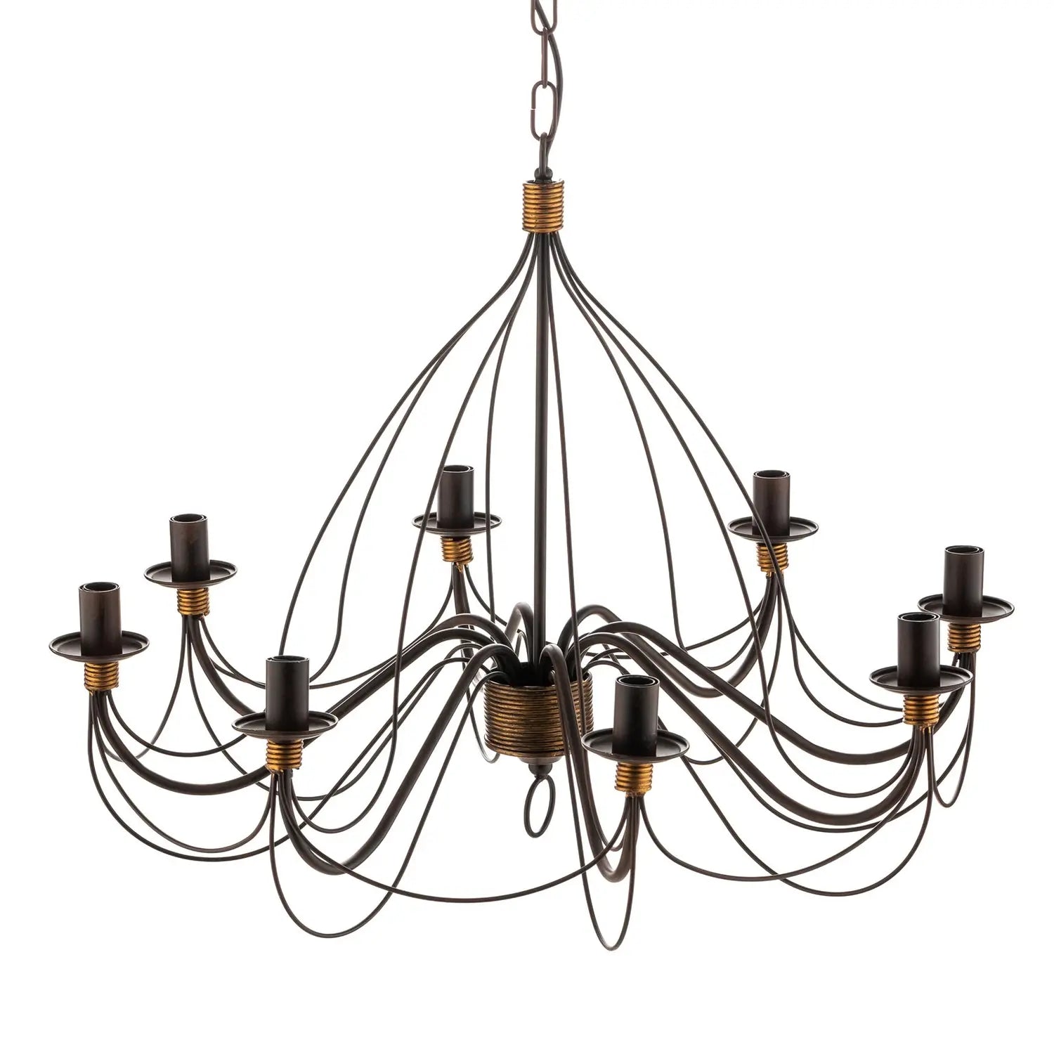 B-Ware Onli Kronleuchter Deckenleuchte Fiamma Marrone Eisen Bronze 8 Flg Siehe Text - 8030626515925
