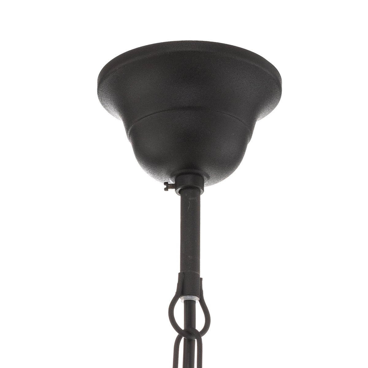 ONLI Kronleuchter Pompei 5-flammig schwarz Eisen dimmbar 56 cm Höhe 60 cm Dur... - 8030626540453