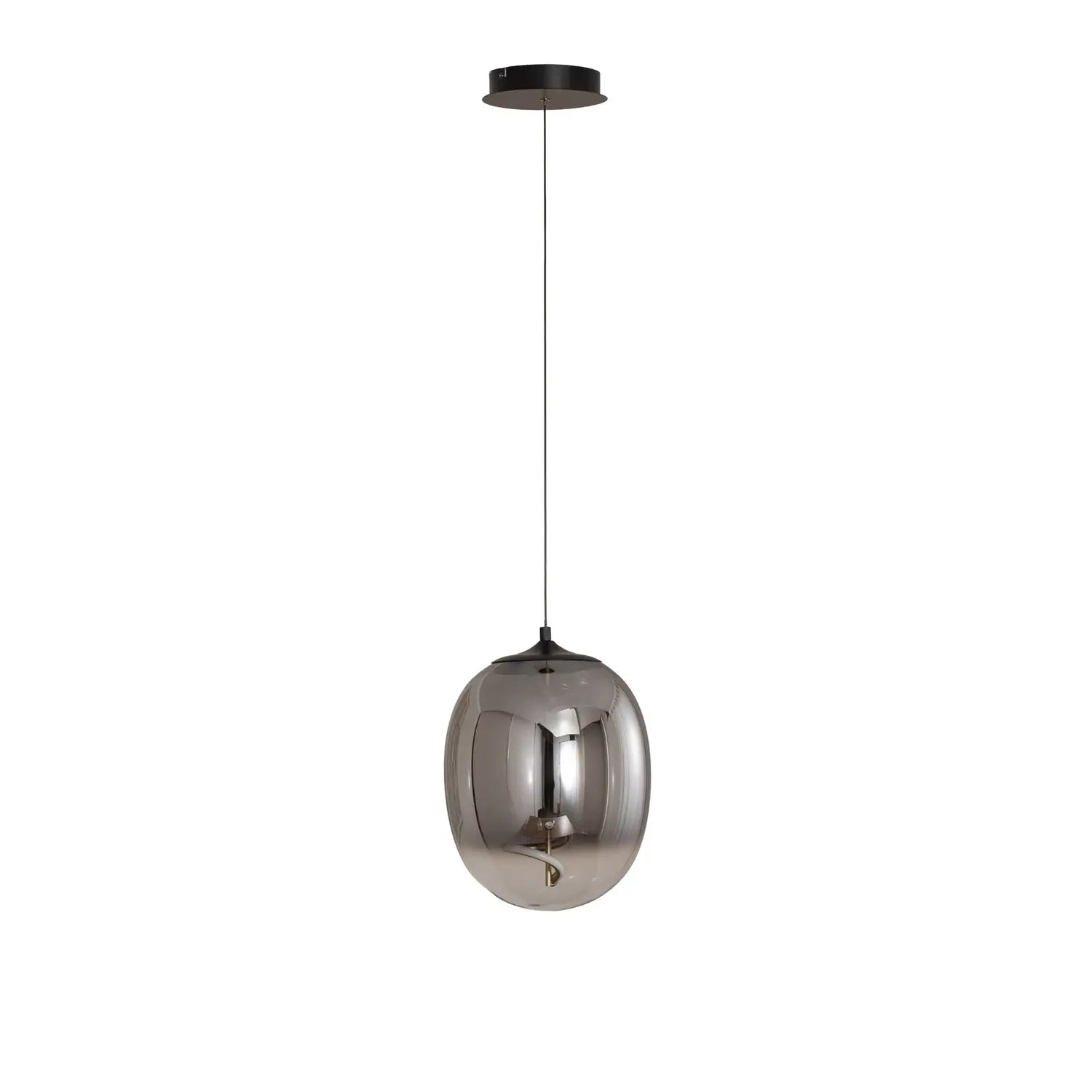B-Ware Onli Pendelleuchte Hängeleuchte Led Glas Rauchgrau Lilly Wohnzimmer 4000 K 28 Cm - 8030626544925