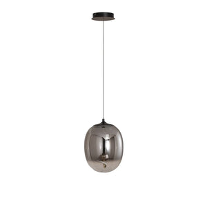 B-Ware Onli Pendelleuchte Hängeleuchte Led Glas Rauchgrau Lilly Wohnzimmer 4000 K 28 Cm