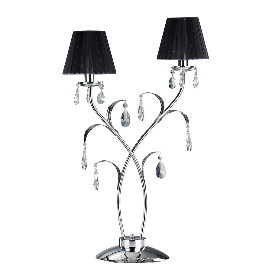 Onli Tischleuchte Lampe Jacqueline Tischlampe Zweiflammig Schwarz B-Ware - 8030626531710