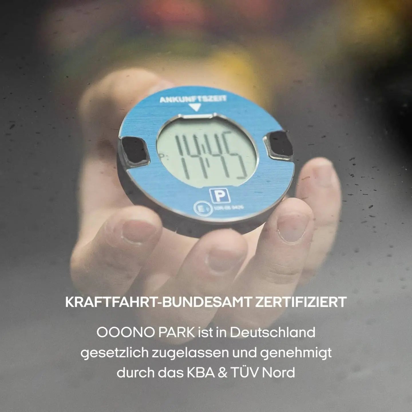 B-Ware Ooono Parkscheibe Parkuhr Elektronische Parkzeit Knopfzelle Siehe Text/Foto - 5714149020007