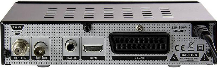 Opticum C200 Hd Kabel Receiver Hdmi Scart Front Usb Dvb C Und Hdtv B-Ware - 5901912280267