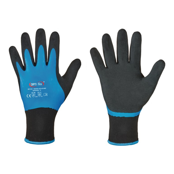 Optiflex Handschuhe Schutzhandschuhe Kälteschutz Schwarz Größe 11 Blau 12 Paar B-Ware - 4025888254310