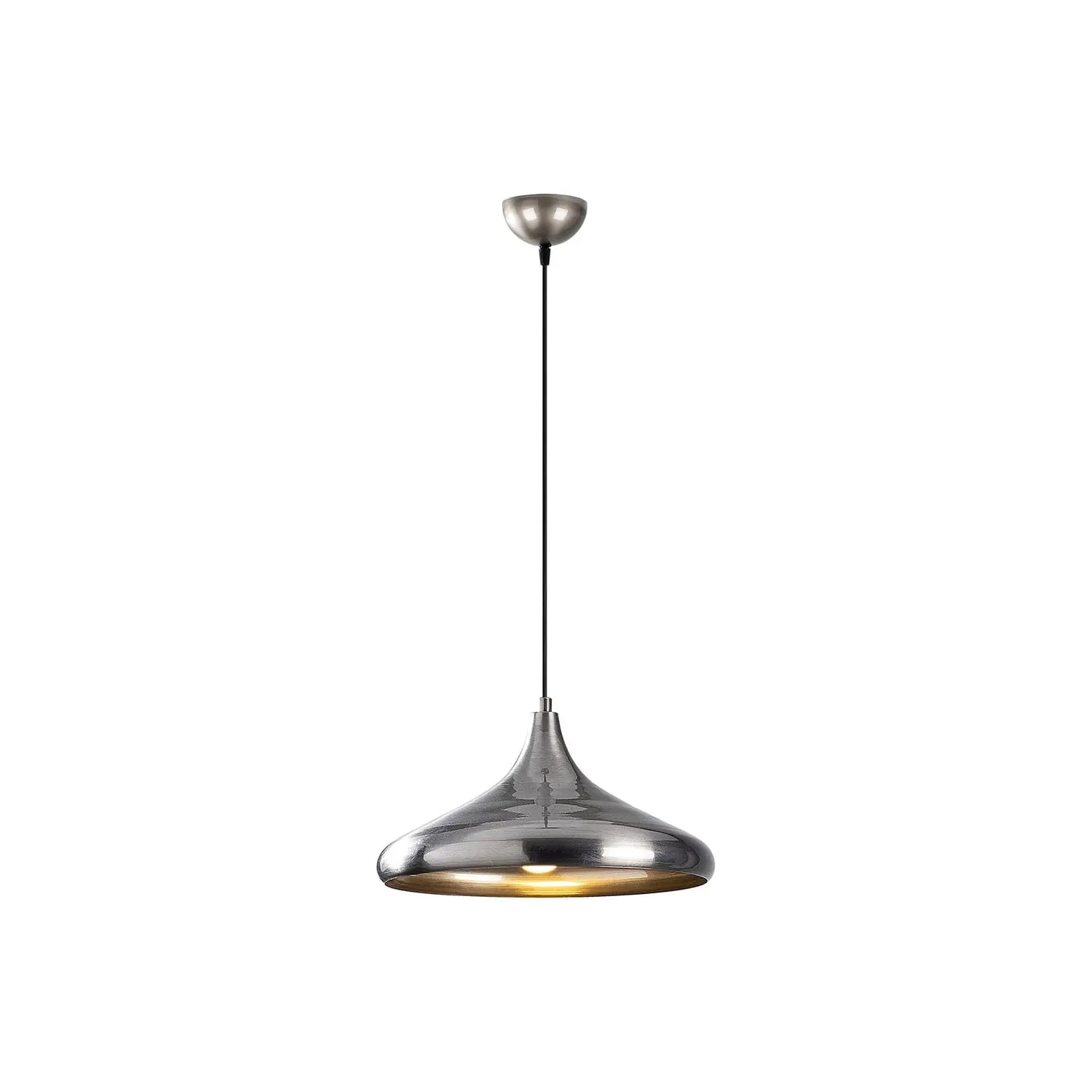 B-Ware Opviq Leuchte Hängeleuchte Pendelleuchte Kuppel Metall Silber Berceste ø 35 Cm - 8681875546781