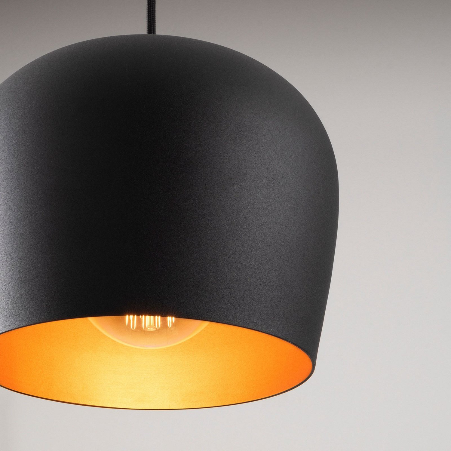 Opviq Hängeleuchte Lampe Berceste N 1413 Schwarz Metall 3 Flammig Rund E27 B-Ware