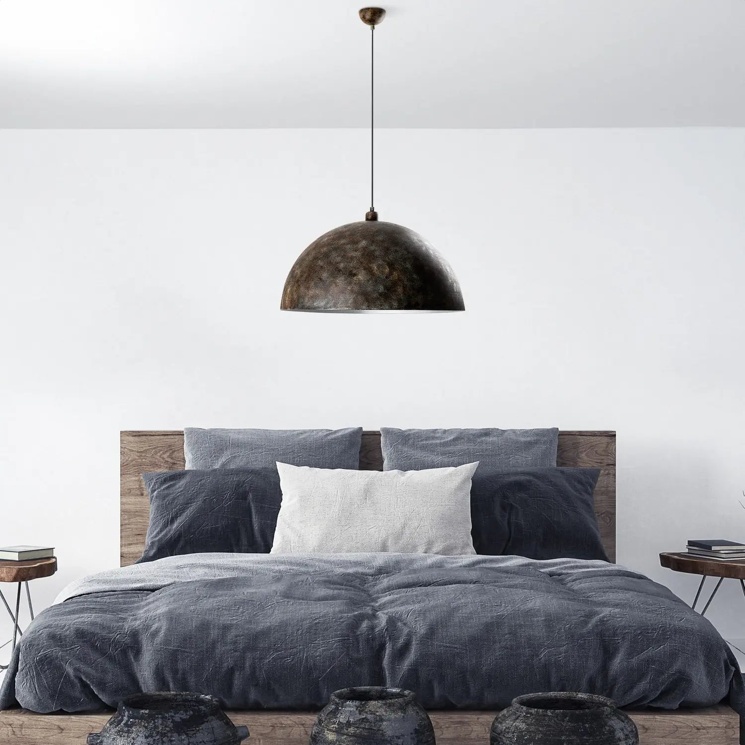 B-Ware Opviq Hängeleuchte Pendelleuchte Lampe Altmessing Metall ø 60 Cm E27 Dimmbar - 8684283480395